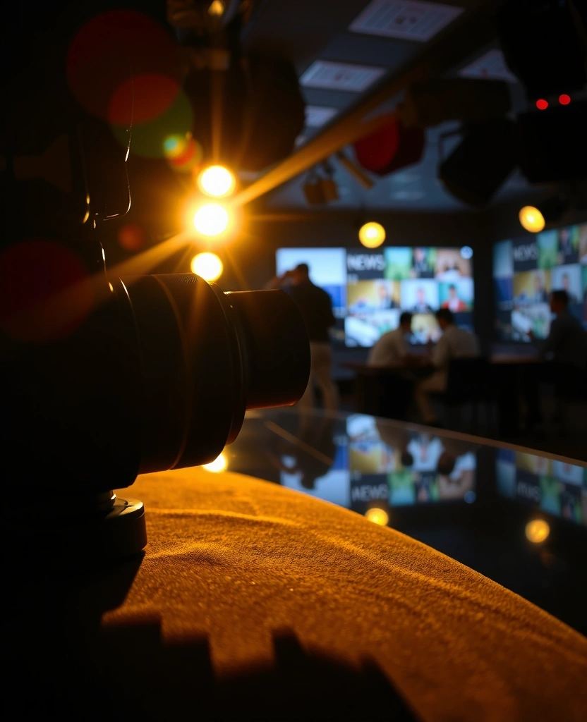 Cámara de cine profesional enfocando texturas